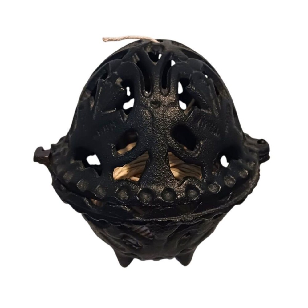 Antique Cast Iron Twine String Holder Footed Dispenser Mercantile Country Store